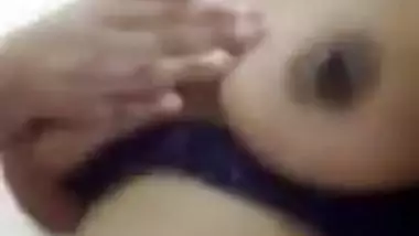 South Indian wife boobs showing selfie for boyfriend