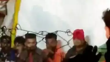 Sexy girl nude boobs press on stage on song tip tip barsa pani