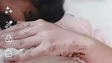First time topless video making of hot girlfriend