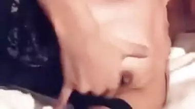 Cute Desi gal with XXX glasses records for her man solo sex video