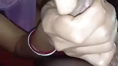 My Husband Enjoys My Wet Tight Pussy Orgasm - Night Dress Sex With Sri Lankan Wife