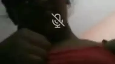 Cute Desi college girl shows her teen boobs on video call XXX