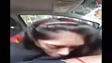 AVP college girl Sheetal’s blowjob to lover in car