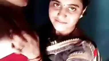 Desi boy begins sex with comely GF by kissing her hard XXX nipples