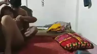 Desi College Couple Taking Sex Education Lessons At Home