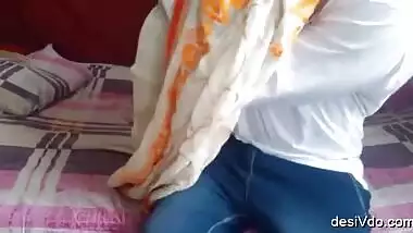 Desi Horny Aunty Watching Porn and Caught By Neibour and Fucked Hard