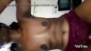 Sexy Indian Wife Blowjob and Boob pressing By hubby