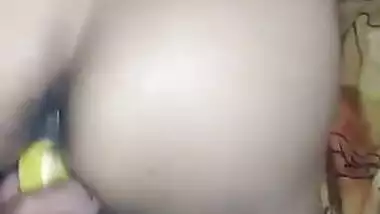 Desi Babe Masterbate By Banana and cucumber