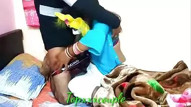 Indian Beauty Made A And Stood In Dog Style Until She Got Cum