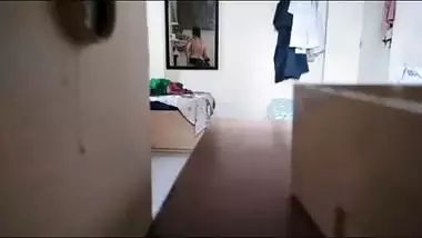 Desi mom dress change caught on camera kept by son