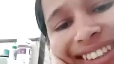 Hot Desi Girl Shows Her Boobs And Bathing To Lover On Video Call Part 5