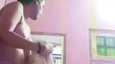 Sister after bath nude wet body showing before dressing