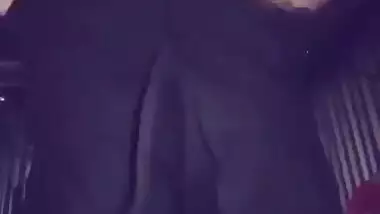 Sultry Desi female shows XXX tits and rubs her pussy for MMS clip