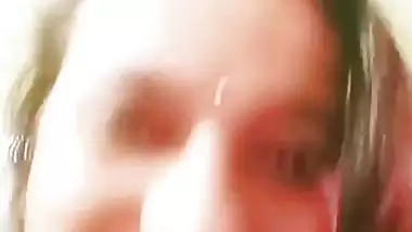 Busty aunty stripping nighty and nude show