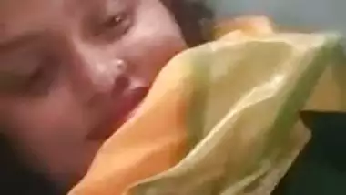 Silly desi XXX chick showing her big boobs to her boyfriend