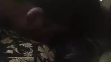 Desi couple kiss and boob suck