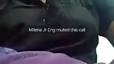 Famous mallu girlfriend boobs show on video call