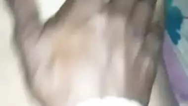 Desi XXX wife shows off naked body and fools around lying on her back