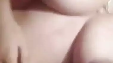 Young girl making video for lover