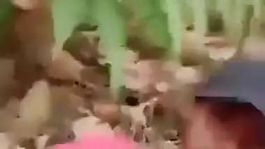 Tribal village girl outdoor sex MMS