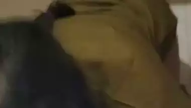 Deep blowjob MMS of a chubby girl from a hotel room