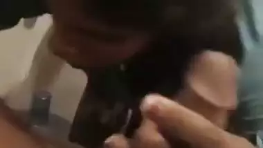 South Indian lady sucks a dick like a piece of chocolate