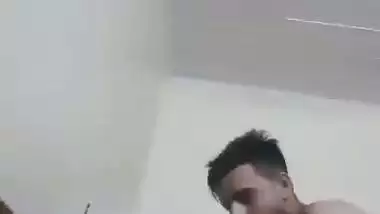 Punjabi sex video of a college couple fucking in bed