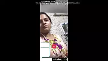 Horny indian desi girl showing her boobs and pussy on video