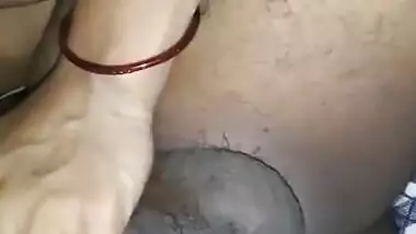 Today Exclusive- Horny Desi Telugu Bhabhi Boob Pressing And Blowjob Part 1
