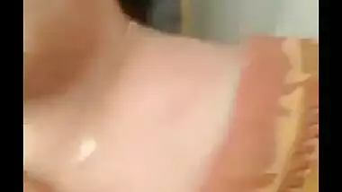 Punjaban aunty with big boobs sucking penis