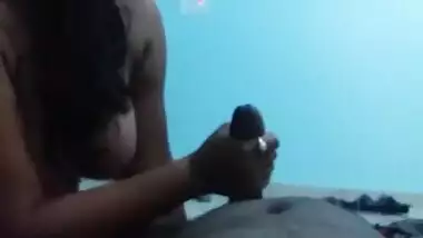 Indore girl feeling shy to suck lund with Hindi audio