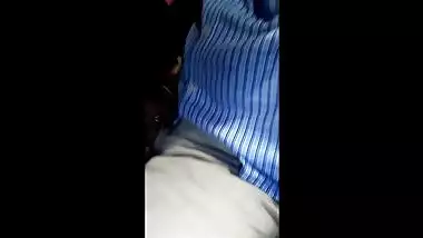Eccentric man has his XXX dick touched by Desi Bhabhi in moving bus