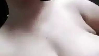 Big boobed Indian aunty naked solo