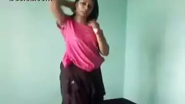 Cute Desi Girl Striping For Bf