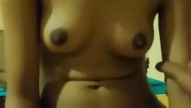 Cute sweet girl with his boyfriend talking & smooth romantic sex with blowjob mms