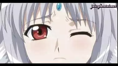 Anime lesbians fingering their wet cunts