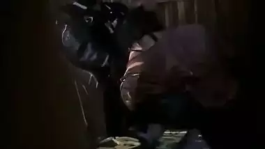 Lovers in restaurant having romance and GF sucking dick