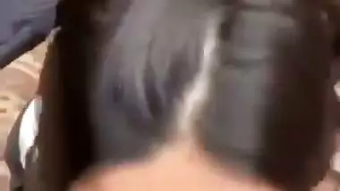 Hyderabad lady enjoys Indian blowjob sex in jungle