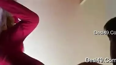 Husband licks his Desi wife's XXX twat getting ready for wild sex