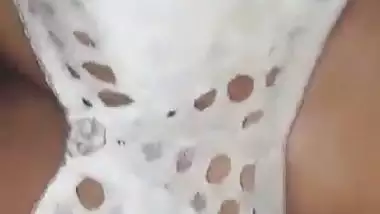 Desi wife boobs press