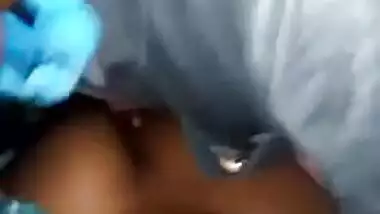 Desi Randi in sari gets it on with her XXX boyfriend in the dark