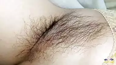 Beautiful lady laying on bed in red penty with beautiful natural big tits