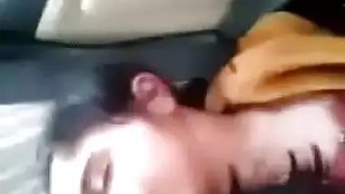 XXX movies of a horny house wife fucking her husband in the car